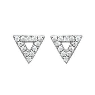 Boucles d'oreilles argent rhodiée 925/000 oz