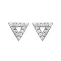 Boucles d'oreilles argent rhodiée 925/000 oz