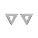 Boucles d'oreilles argent rhodiée 925/000