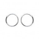 Boucles d'oreilles argent rhodiée 925/000