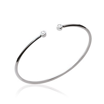 Jonc argent 925/000 rhodiée oz