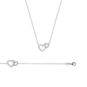 Bracelet argent 925/000 rhodiée oz micro serti