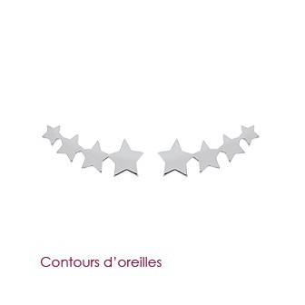 Contour d'oreilles argent rhodiée 925/000 75JK200