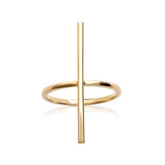 Bague plaqué-or 750/000 3 microns