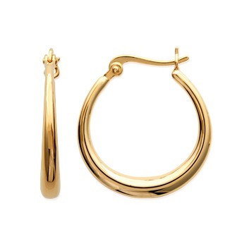 Créoles plaqué-or 750/000 3 microns 26ZE200