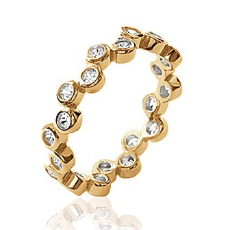 Bague plaqué-or 750/000 5 microns oz CCCJABA