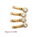 Bague d'oreilles plaqué-or 750/000 3 microns oz