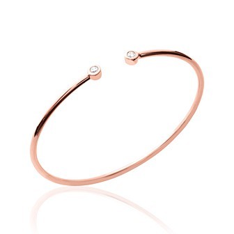 Jonc plaqué-or rose 750/000 3 microns oz