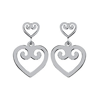 Boucles d'oreilles femme en acier 316 L