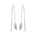Boucles d'oreilles argent rhodiée 925/000