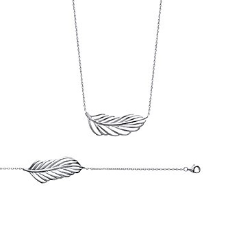Bracelet/collier argent 925/000 rhodiée
