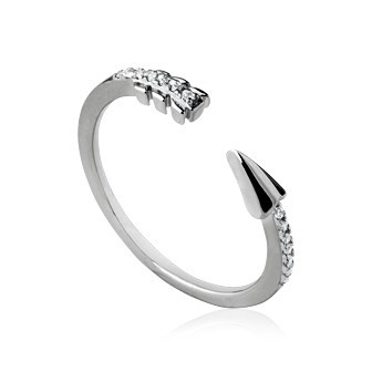 Bague argent 925/000 rhodiée oz BCDBFBA