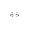 Boucles d'oreilles argent rhodiée 925/000 oz