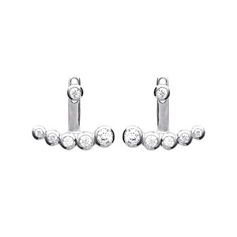 Lobes d'oreilles argent rhodiée oz 925/000