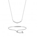 Collier argent 925/000 rhodiée oz