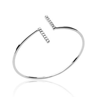 Jonc argent 925/000 rhodiée oz