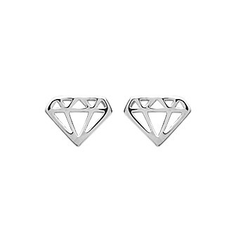 Boucles d'oreilles argent rhodiée 925/000