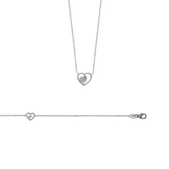 Collier argent 925/000 rhodiée