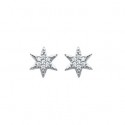 Boucles d'oreilles argent rhodiée 925/000 oz