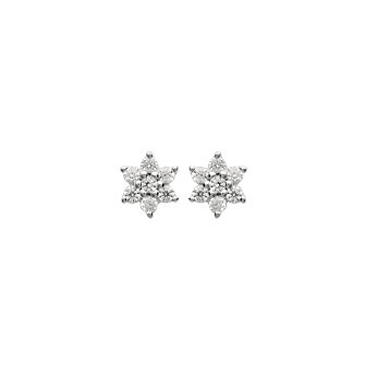 Boucles d'oreilles argent rhodiée 925/000 oz 15FG410