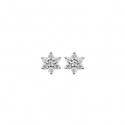 Boucles d'oreilles argent rhodiée 925/000 oz