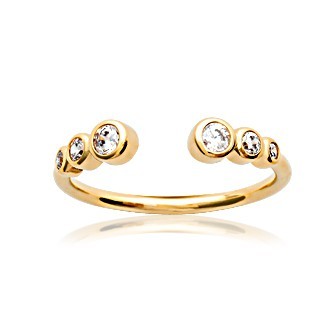 Bague plaqué-or 750/000 5 microns oz CCDBHBA