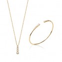 Collier plaqué-or 750/000 3 microns oz