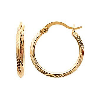 Créoles plaqué-or 750/000 3 microns