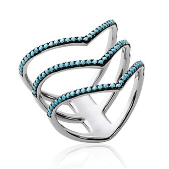 Bague argent 925/000 rhodiée pierre synthétique BCDGIDA