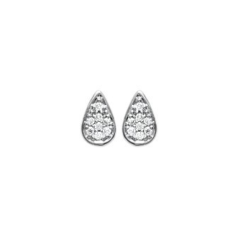 Boucles d'oreilles argent rhodiée 925/000 oz