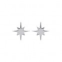 Boucles d'oreilles argent rhodiée 925/000
