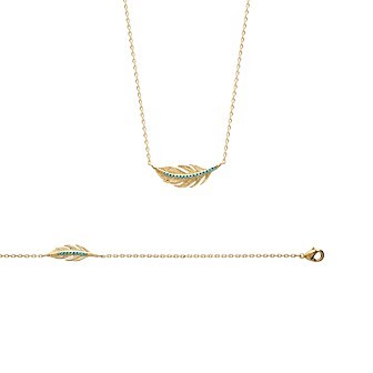 Bracelet plaqué-or 750/000 3 microns pierre synthétique 971TY518