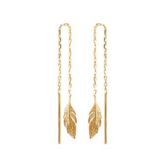 Boucles d'oreilles plaqué-or 750/000 3 microns