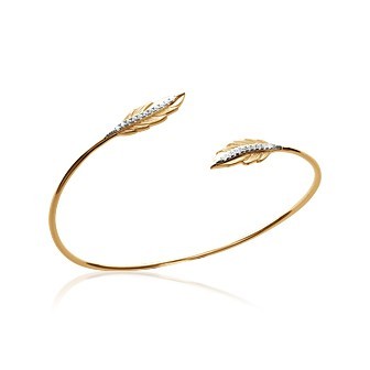 Jonc plaqué-or 750/000 3 microns bicolore oz