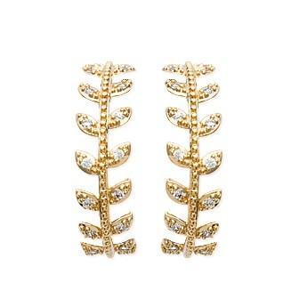 Créoles plaqué-or 750/000 3 microns oz