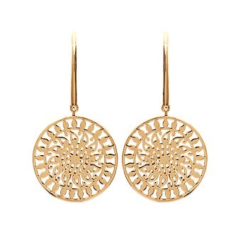 Boucles d'oreilles plaqué-or 750/000 3 microns