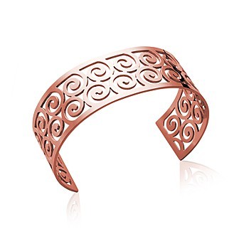 Jonc acier 316 L métal rose