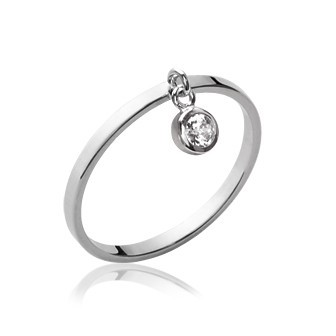 Bague argent 925/000 rhodiée oz