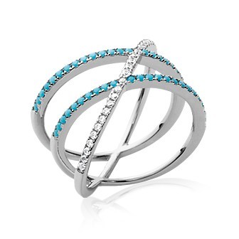 Bague argent 925/000 rhodiée oz pierre synthétique BCEAIDA