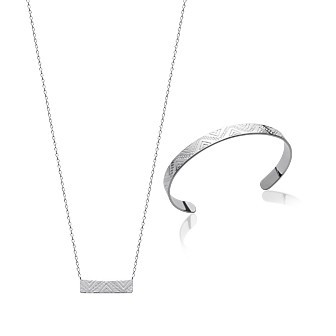 Collier argent 925/000 rhodiée 721FG845