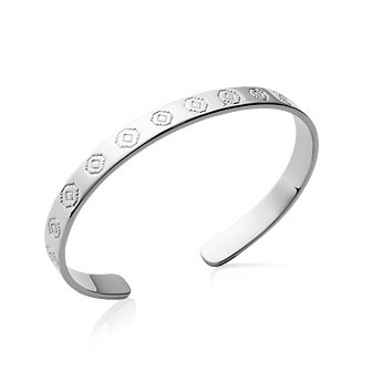 Jonc argent 925/000 rhodiée