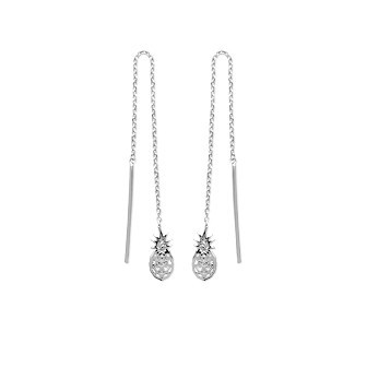 Boucle d'oreilles argent 925/000 rhodiée