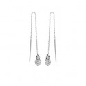 Boucle d'oreilles argent 925/000 rhodiée