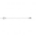 Bracelet argent 925/000 rhodiée ancre