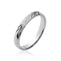 Alliance femme argent 925/000 rhodié