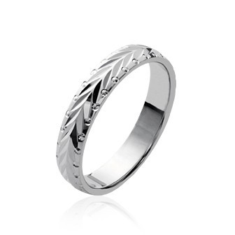Alliance homme argent 925 rhodié