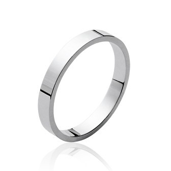 Bague alliance argent 925/000 rhodiée HCECIAAD