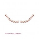 Contours d'oreilles plaqué-or rose 750/000 3 microns oz