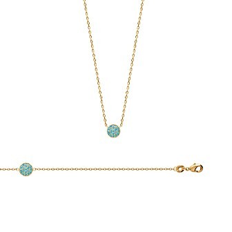 Bracelet plaqué-or 750/000 3 microns pierre synthétique