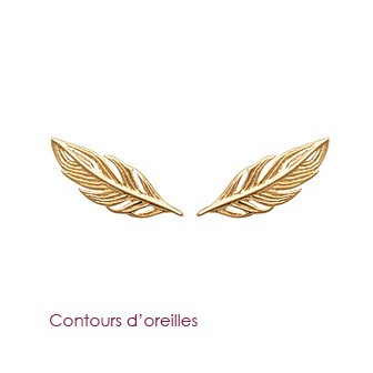 Contours d'oreilles plaqué-or 750/000 3 microns 252ZE00